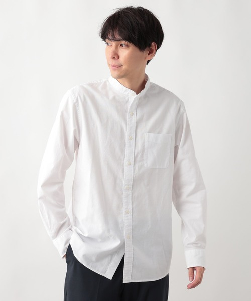 GLOBAL WORK（グローバルワーク）の「イージーケアオックス/バンドシャツ/523839（シャツ/ブラウス・メンズ・オフホワイト・XL/L/M/S）」の16枚目の写真