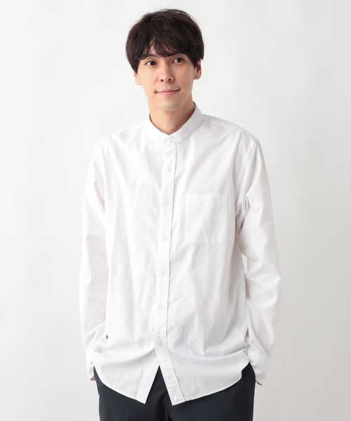 GLOBAL WORK（グローバルワーク）の「イージーケアオックス/バンドシャツ/523839（シャツ/ブラウス・メンズ・オフホワイト・XL/L/M/S）」の17枚目の写真