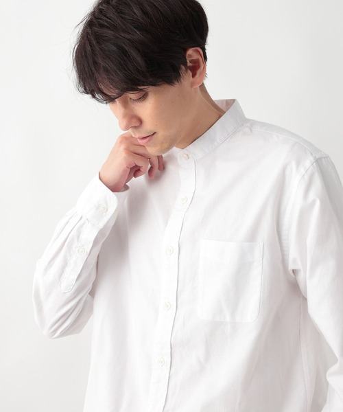GLOBAL WORK（グローバルワーク）の「イージーケアオックス/バンドシャツ/523839（シャツ/ブラウス・メンズ・オフホワイト・XL/L/M/S）」の20枚目の写真