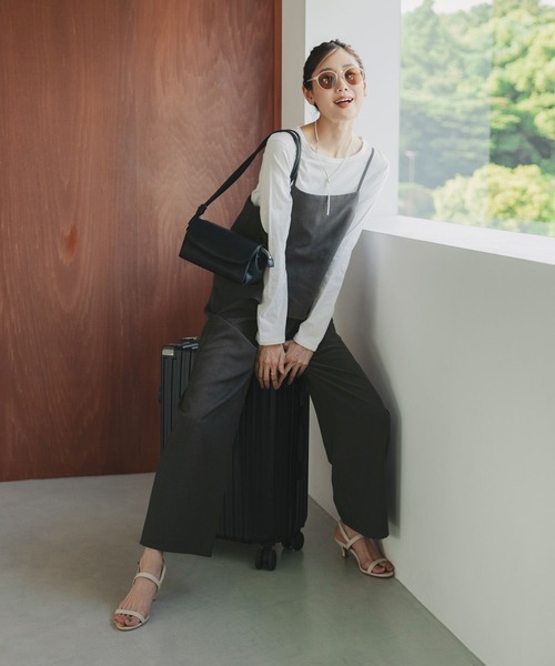 GLOBAL WORK(グローバルワーク)の「サロペット*長袖Tシャツセット/589280(サロペット/オーバーオール・レディース・グレー/ブラック/ダークブラウン・MEDIUM/LARGE)」の4枚目の写真