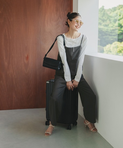 GLOBAL WORK(グローバルワーク)の「サロペット*長袖Tシャツセット/589280(サロペット/オーバーオール・レディース・グレー/ブラック/ダークブラウン・MEDIUM/LARGE)」の5枚目の写真