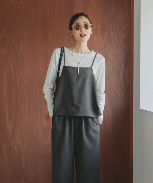 GLOBAL WORK(グローバルワーク)の「サロペット*長袖Tシャツセット/589280(サロペット/オーバーオール・レディース・グレー/ブラック/ダークブラウン・MEDIUM/LARGE)」の8枚目の写真