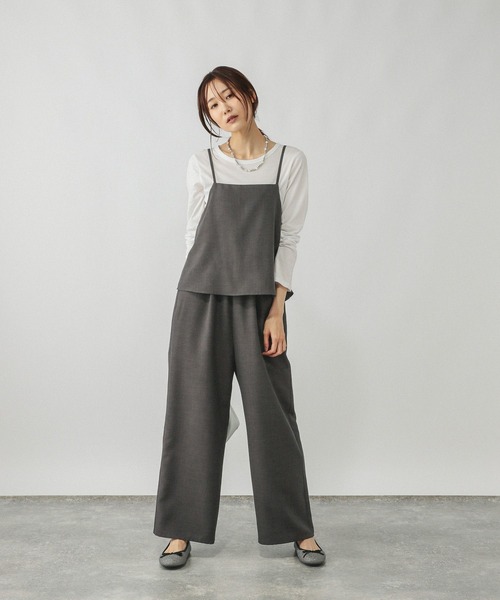 セール】サロペット＊長袖Tシャツセット/589280（サロペット