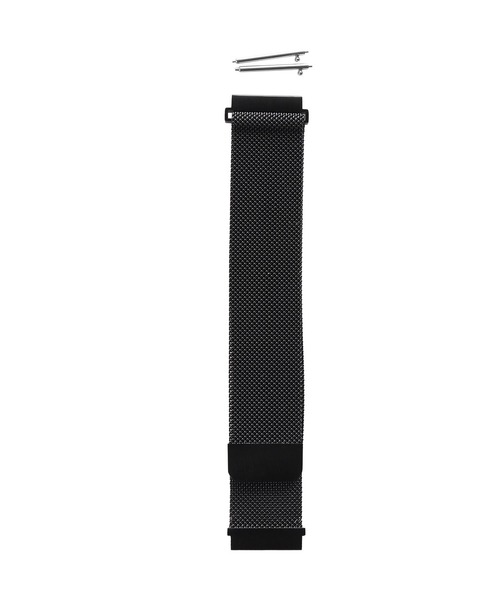 sankyo shokai（サンキョウショウカイ）の「[EDEW WEAR]メッシュメタル 時計ベルト 付け替え用 20mm 22mm（アナログ腕時計・レディース・ブラック/ゴールド・ 22/ 20）」の4枚目の写真