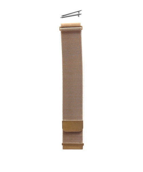 sankyo shokai（サンキョウショウカイ）の「[EDEW WEAR]メッシュメタル 時計ベルト 付け替え用 20mm 22mm（アナログ腕時計・レディース・ブラック/ゴールド・ 22/ 20）」の5枚目の写真