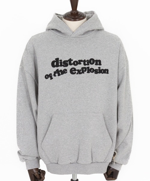 ADAM PATEK(アダムパテック)の「【ADAMPATEK/アダムパテック】distortion pullover hoodie ロゴパーカー(パーカー・メンズ・ブラック/グレー・1/2)」の5枚目の写真