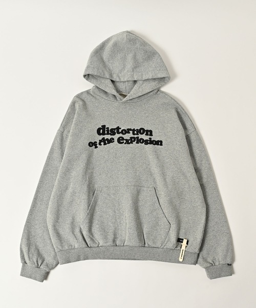 ADAM PATEK(アダムパテック)の「【ADAMPATEK/アダムパテック】distortion pullover hoodie ロゴパーカー(パーカー・メンズ・ブラック/グレー・1/2)」の9枚目の写真
