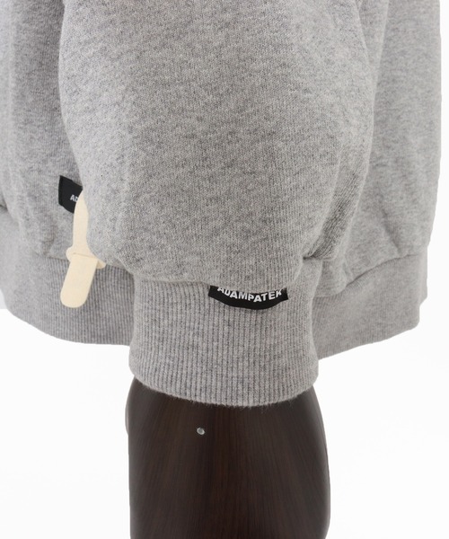 ADAM PATEK(アダムパテック)の「【ADAMPATEK/アダムパテック】distortion pullover hoodie ロゴパーカー(パーカー・メンズ・ブラック/グレー・1/2)」の17枚目の写真