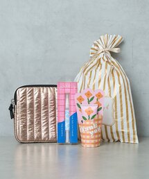 BIRTHDAY BAR | 【ラッピングでお届け】Metallic キルティングポーチとハンドケアセット(ボディケア/ボディクリーム)