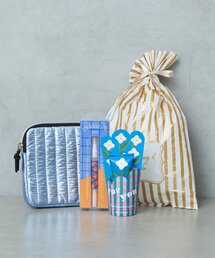 BIRTHDAY BAR（バースデイバー）の「【ラッピングでお届け】Metallic キルティングポーチとハンドケアセット（ボディケア/ボディクリーム）」