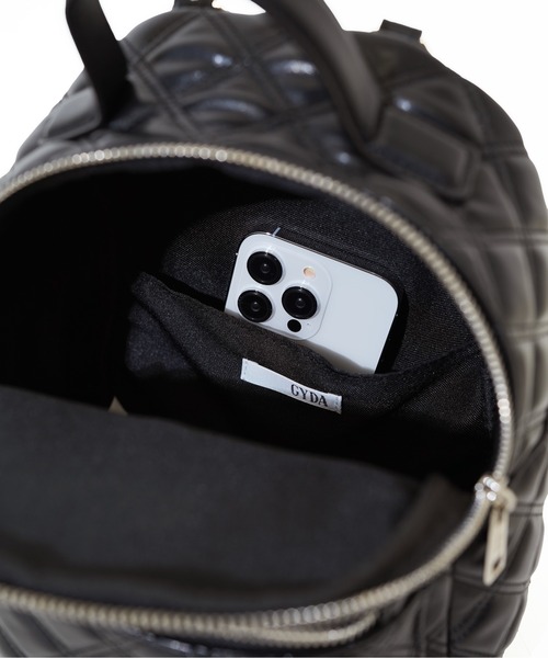 GYDA(ジェイダ)の「【GYDA/ジェイダ】 DOUBLE QUILTING SERIES ミニリュック(バックパック/リュック・レディース・ブラック/アイボリー/レッド・FREE)」の15枚目の写真