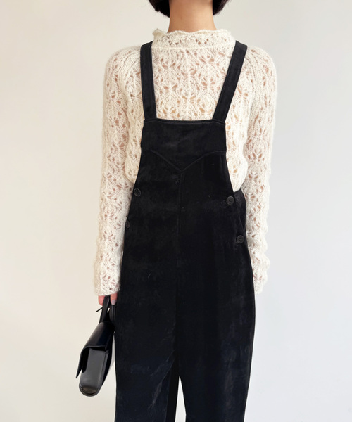 EDIT. FOR LULU(エディットフォールル)の「ベルベットオールインワン(サロペット/オーバーオール・レディース・ブラック・FREE)」の18枚目の写真