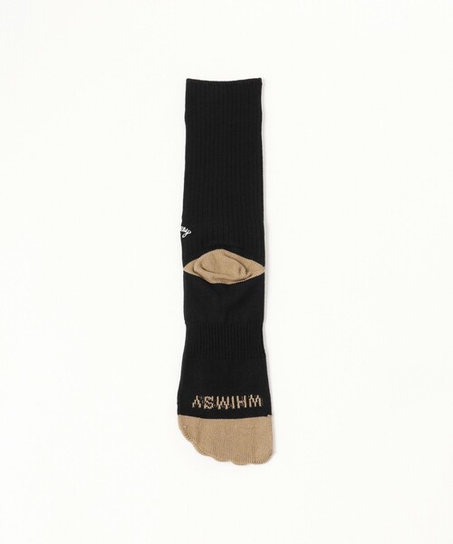 Whimsy(ウィムジー)の「WHIMSY SOCKS / V EMJAY SOCKS BLACK(ソックス/靴下・メンズ・ブラック・ONE SIZE)」の4枚目の写真