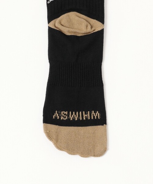 Whimsy(ウィムジー)の「WHIMSY SOCKS / V EMJAY SOCKS BLACK(ソックス/靴下・メンズ・ブラック・ONE SIZE)」の5枚目の写真