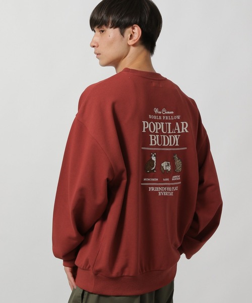 LAKOLE（ラコレ）の「キャット裏毛プルオーバー / 594025（スウェット・メンズ・ネイビー/ボルドー/ブラック/グレー・LARGE/MEDIUM）」の4枚目の写真