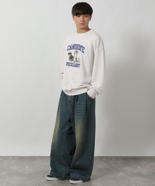 LAKOLE（ラコレ）の「キャット裏毛プルオーバー / 594025（スウェット・メンズ・ネイビー/ボルドー/ブラック/グレー・LARGE/MEDIUM）」の6枚目の写真