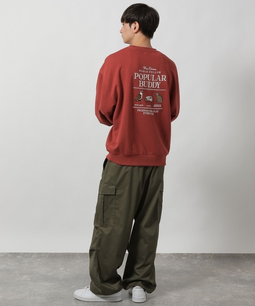 LAKOLE（ラコレ）の「キャット裏毛プルオーバー / 594025（スウェット・メンズ・ネイビー/ボルドー/ブラック/グレー・LARGE/MEDIUM）」の9枚目の写真