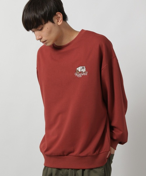 LAKOLE（ラコレ）の「キャット裏毛プルオーバー / 594025（スウェット・メンズ・ネイビー/ボルドー/ブラック/グレー・LARGE/MEDIUM）」の10枚目の写真