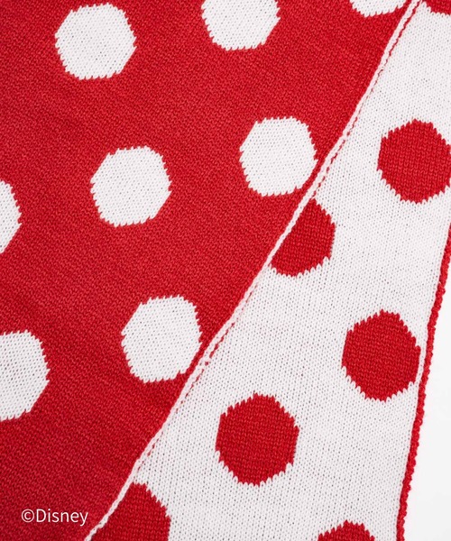 Disney（ディズニー）の「ミッキーマウス＆ミニーマウス / マフラー（マフラー・レディース・ブラック/レッド・FREE）」の13枚目の写真