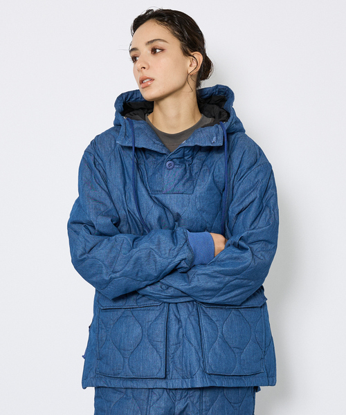 TAION（タイオン）の「【TAION / タイオン】ミリタリー ダウンフーディー/ダウン/プルオーバー/ユニセックス【WEB限定】（ミリタリージャケット・メンズ・ブラック/ブルー系その他2/カーキ/ブルー系その他・M/L/XL）」の4枚目の写真