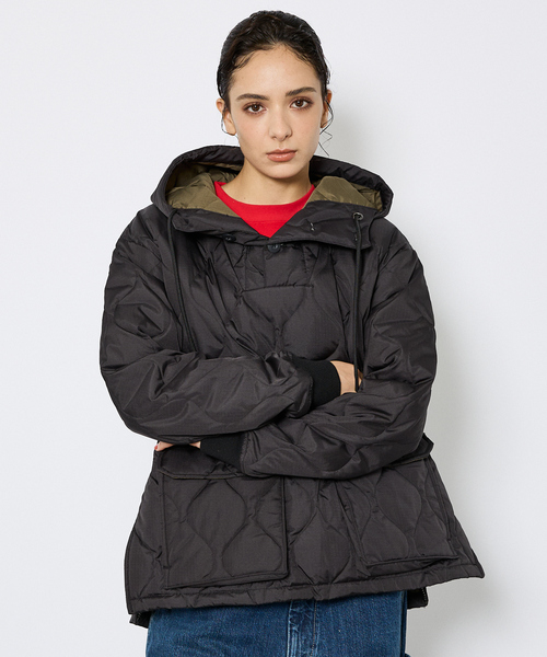 TAION（タイオン）の「【TAION / タイオン】ミリタリー ダウンフーディー/ダウン/プルオーバー/ユニセックス【WEB限定】（ミリタリージャケット・メンズ・ブラック/ブルー系その他2/カーキ/ブルー系その他・M/L/XL）」の5枚目の写真