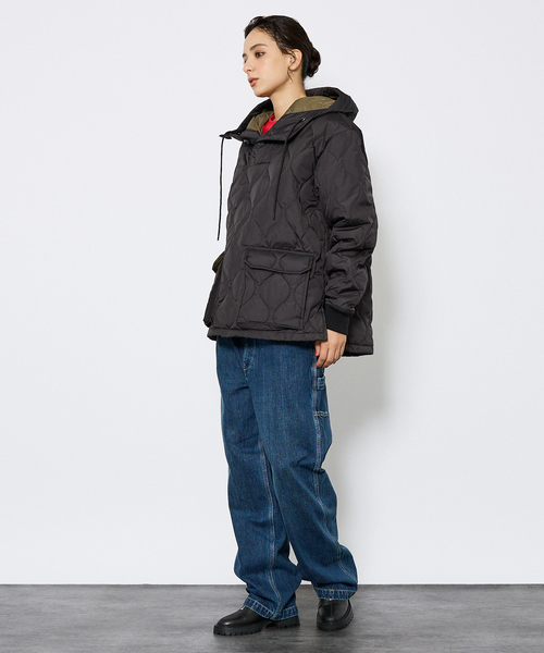 TAION（タイオン）の「【TAION / タイオン】ミリタリー ダウンフーディー/ダウン/プルオーバー/ユニセックス【WEB限定】（ミリタリージャケット・メンズ・ブラック/ブルー系その他2/カーキ/ブルー系その他・M/L/XL）」の7枚目の写真