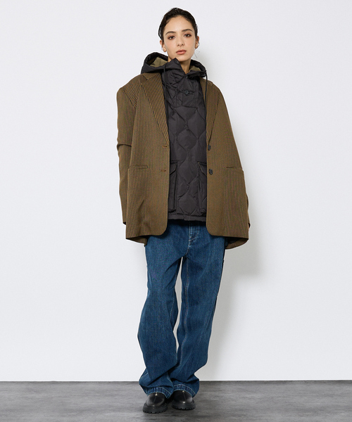 TAION（タイオン）の「【TAION / タイオン】ミリタリー ダウンフーディー/ダウン/プルオーバー/ユニセックス【WEB限定】（ミリタリージャケット・メンズ・ブラック/ブルー系その他2/カーキ/ブルー系その他・M/L/XL）」の9枚目の写真