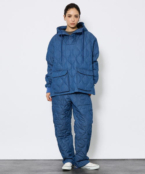 TAION（タイオン）の「【TAION / タイオン】ミリタリー ダウンフーディー/ダウン/プルオーバー/ユニセックス【WEB限定】（ミリタリージャケット・メンズ・ブラック/ブルー系その他2/カーキ/ブルー系その他・M/L/XL）」の21枚目の写真