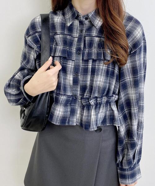 【一点限り】フリルスタイ＊°ブラウンチェック柄 楽天市場】【公式通販限定】おめかしフリルスタイ S/M/L