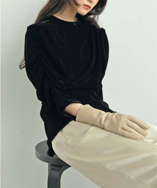 アンヌーク anuke Gather Velour Blouse Velour Gather Blouse(シャツ/ブラウス)|anuke(アンヌーク