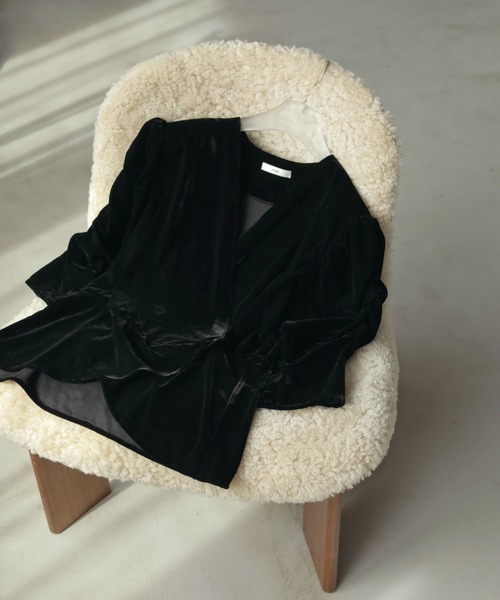 アンヌーク anuke Gather Velour Blouse Velour Gather Blouse（シャツ/ブラウス）｜anuke（アンヌーク