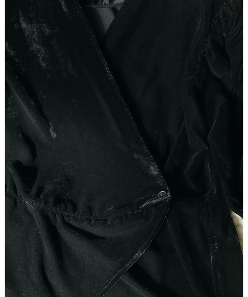 anuke アンヌーク Gather Velour Blouse ànuke online store（アンヌーク） / Velour Gather
