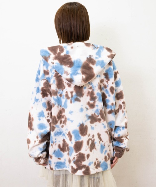 RNA（アールエヌエー）の「M2338 エフェクトダイZip UPパーカー（パーカー・レディース・ピンク/ブルー・MEDIUM）」の5枚目の写真