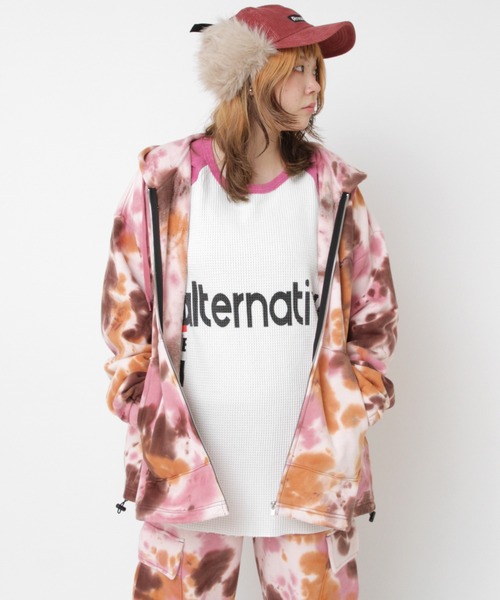 RNA（アールエヌエー）の「M2338 エフェクトダイZip UPパーカー（パーカー・レディース・ピンク/ブルー・MEDIUM）」の9枚目の写真