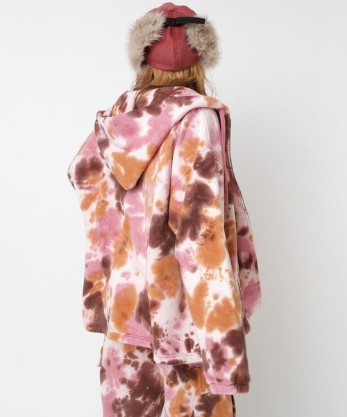 RNA（アールエヌエー）の「M2338 エフェクトダイZip UPパーカー（パーカー・レディース・ピンク/ブルー・MEDIUM）」の10枚目の写真