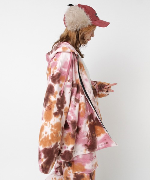 RNA（アールエヌエー）の「M2338 エフェクトダイZip UPパーカー（パーカー・レディース・ピンク/ブルー・MEDIUM）」の11枚目の写真