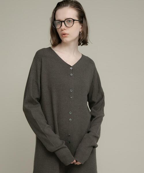 URBAN RESEARCH Sonny Label（アーバンリサーチサニーレーベル）の「ニットオールインワン（その他パンツ・レディース・チャコールグレー/ベージュ・36/38）」の4枚目の写真