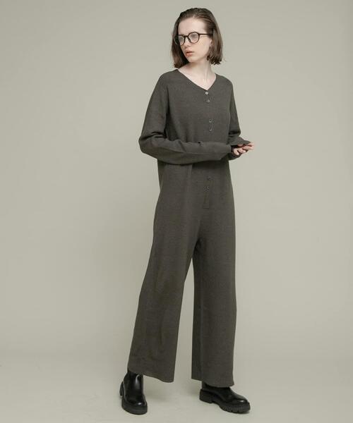 URBAN RESEARCH ニットオールインワン 38 グレー URBAN RESEARCH Sonny Label（アーバンリサーチサニーレーベル）の