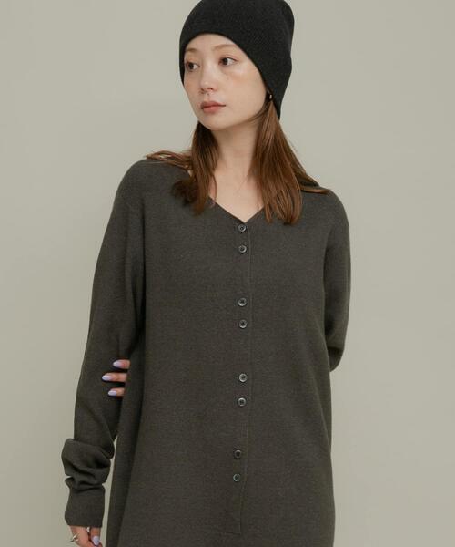 URBAN RESEARCH Sonny Label（アーバンリサーチサニーレーベル）の「ニットオールインワン（その他パンツ・レディース・チャコールグレー/ベージュ・36/38）」の10枚目の写真