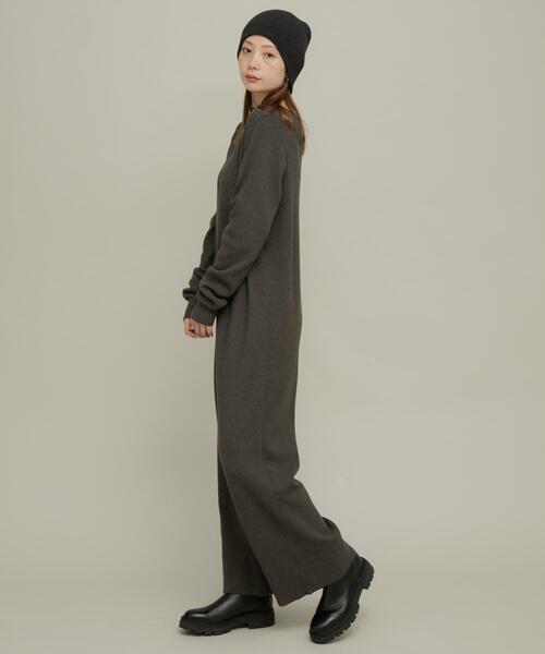 URBAN RESEARCH Sonny Label（アーバンリサーチサニーレーベル）の「ニットオールインワン（その他パンツ・レディース・チャコールグレー/ベージュ・36/38）」の13枚目の写真