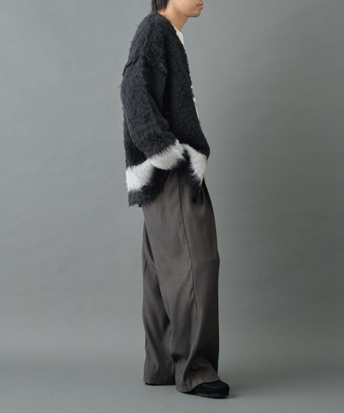 COLONY 2139(コロニートゥーワンスリーナイン)の「シャギーモヘアラインカーディガン(カーディガン/ボレロ・メンズ・オレンジ/ブラック/グレー・MEDIUM/LARGE)」の19枚目の写真