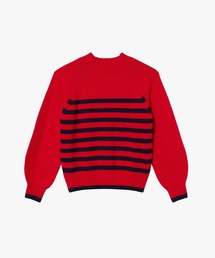 AIGLE | ウールブレンド ボーダーニットモックネックセーター(ニット/セーター)