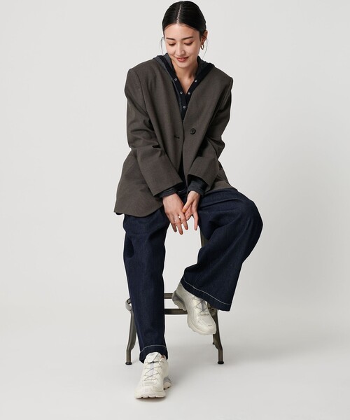 SALOMON（サロモン）の「＜Salomon＞XT-WHISPER VOID/スニーカー（スニーカー・レディース・ブラック/オフホワイト・24cm/24.5cm/23cm/25cm/23.5cm）」の6枚目の写真