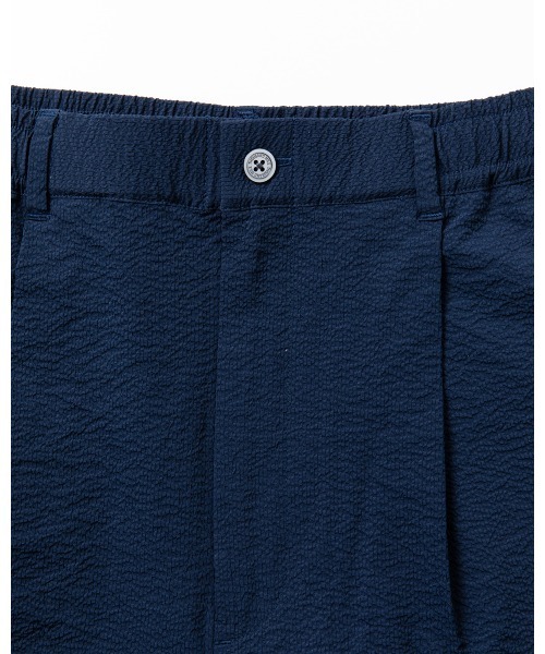 THOUSAND MILE（サウザンドマイル）の「[M's]TUCK SHORT PANTS SEERSUCKER/タックショートパンツ シアサッカー（その他パンツ・メンズ・ブラウン/ブラック/ネイビー・M/S/L）」の4枚目の写真