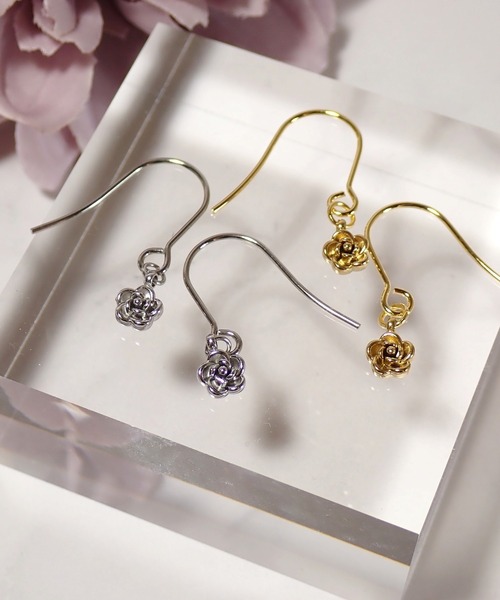 CERCA(チェルカ)の「HaRu*/サージカルステンレス(薔薇)ピアス(ピアス(両耳用)・レディース・B/A・FREE)」の9枚目の写真
