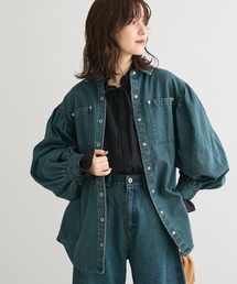 Sugar spoon | ・SUGAR SPOON ボリュームスリーブデニムシャツ(シャツ/ブラウス)