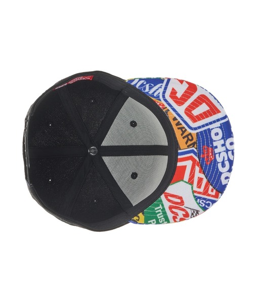 DC SHOES(ディーシーシューズ)の「25 KD PRINTVISOR SNA/DCキッズバイザー総柄キャップ(帽子)(キャップ・キッズ・ブラック系その他2/ブラック×ブラック・FREE)」の9枚目の写真