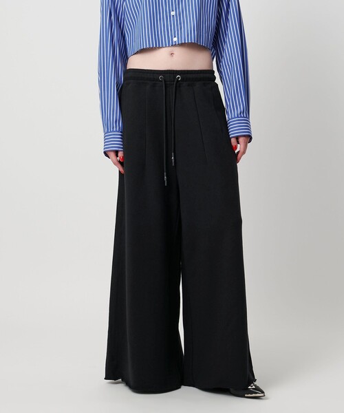 ASTRAET（アストラット）の「＜ASTRAET＞ウラケ ワイド トラックパンツ（スウェットパンツ・レディース・ライトグレー/ブラック・0/1）」の11枚目の写真