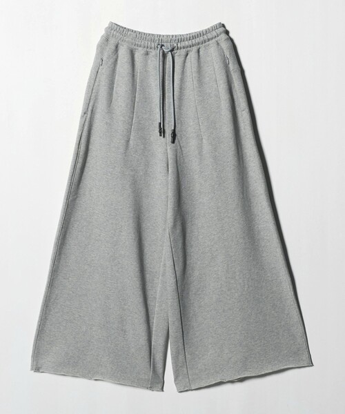 ASTRAET（アストラット）の「＜ASTRAET＞ウラケ ワイド トラックパンツ（スウェットパンツ・レディース・ライトグレー/ブラック・0/1）」の5枚目の写真