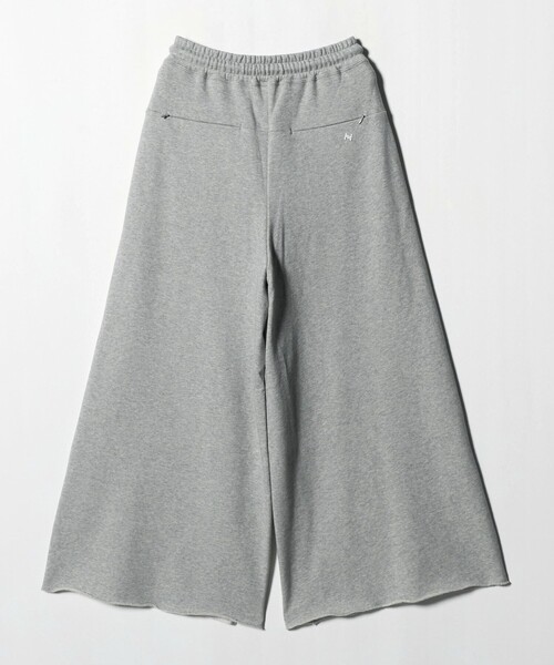 ASTRAET（アストラット）の「＜ASTRAET＞ウラケ ワイド トラックパンツ（スウェットパンツ・レディース・ライトグレー/ブラック・0/1）」の4枚目の写真